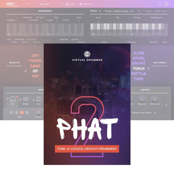 UJAM Virtual Drummer PHAT 2 [メール納品]
