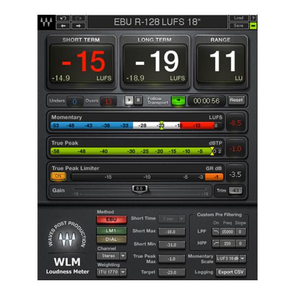 WAVES WLM Plus Loudness Meter [メール納品]