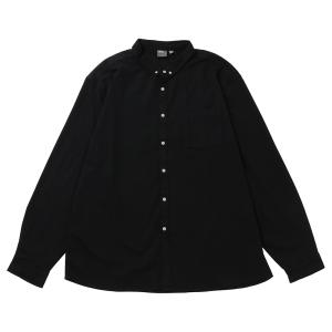メンズ 大きいサイズ 『asos ブラックストレッチシャツ』伸縮性抜群!!!1枚で着ても羽織りとしても使いまわせる シンプルデザイン 在庫確保!即日発送可能｜keyoflife-plus-shop