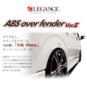 レガンス ABSオーバーフェンダー Ver.2 （未塗装/出幅10mm） ハイエース 200系 H16/8〜｜keypoint