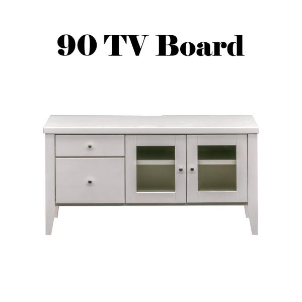 テレビボード TV台 幅90cm 完成品 ローボード 脚付き 木製 開き扉