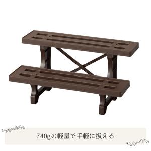 フラワースタンド 2段 幅60cm 屋外 室内...の詳細画像5