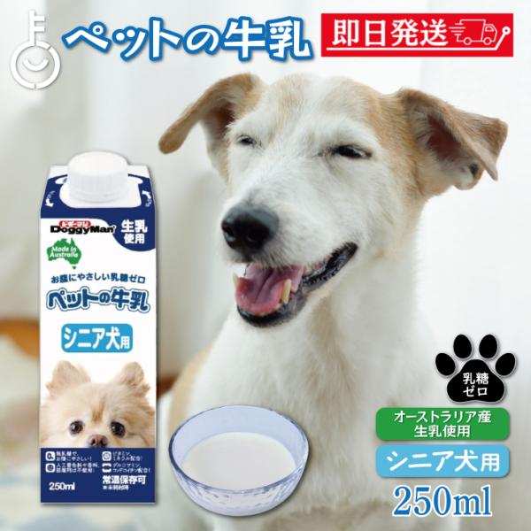 在庫処分 ドギーマンハヤシ ペットの牛乳 シニア犬用250ml 1個 doggyman ドギーマン ...