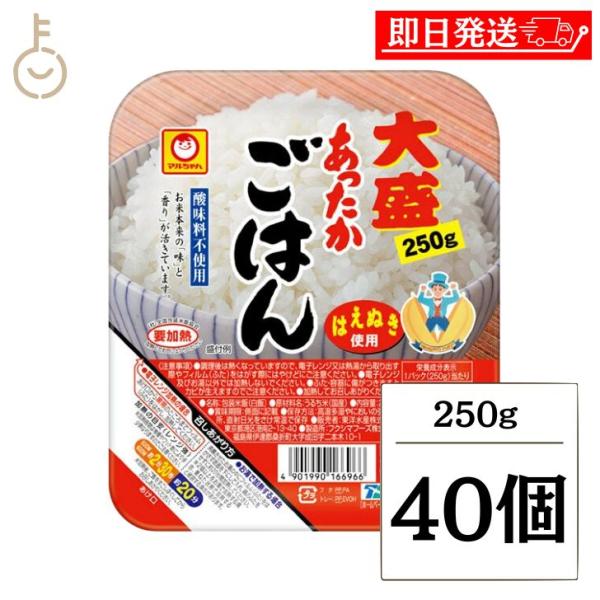 東洋水産 マルちゃん あったかごはん大盛 250g 40個 パックごはん レトルトご飯 ごはん パッ...