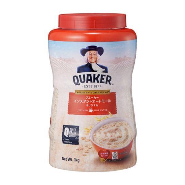 クエーカー インスタントオートミール オリジナル 1kg オーツ麦 えん麦 大容量 シリアル まとめ...