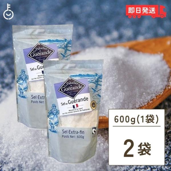 ゲランドの塩 微粒 600g 2袋 エクストラファン 調味料 食塩 セルマランドゲランド 製菓 製パ...