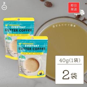 エブリディ バターコーヒー 40g 2袋 粉末 インスタントコーヒー ギー MCTオイル お試し GHEE MCT バター コーヒー｜keyroom