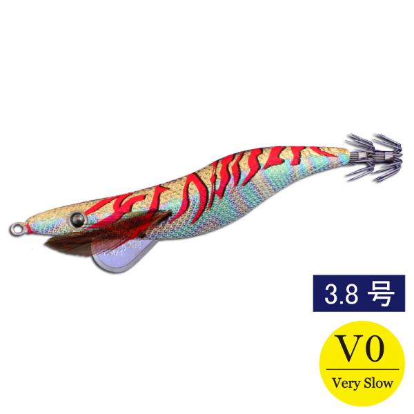 エギシャープ 3.8号V0 赤侍ゴールドキング