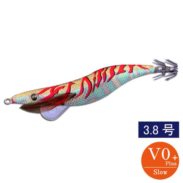 エギシャープ 3.8号V0+ 赤侍ゴールドキング