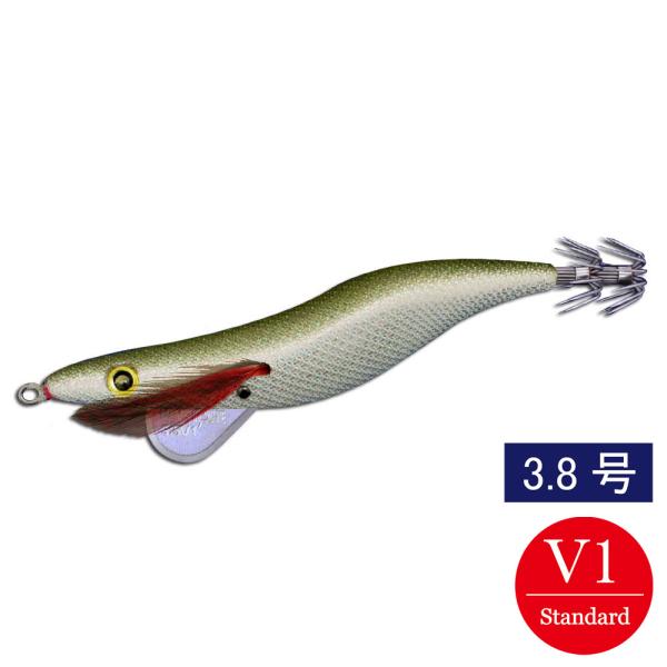エギシャープ 3.8号V1 リアルベイトオリーブ