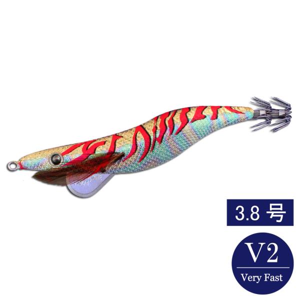 エギシャープ 3.8号V2 赤侍ゴールドキング