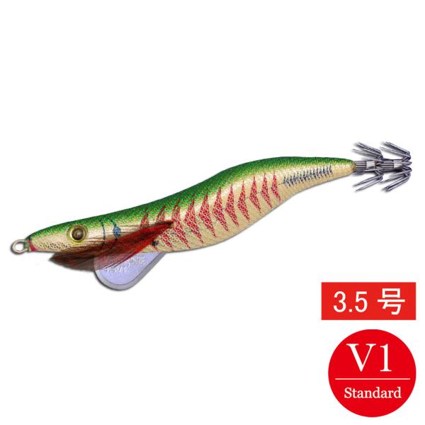 エギシャープ 3.5号V1 ゴールドアジベース グリーン