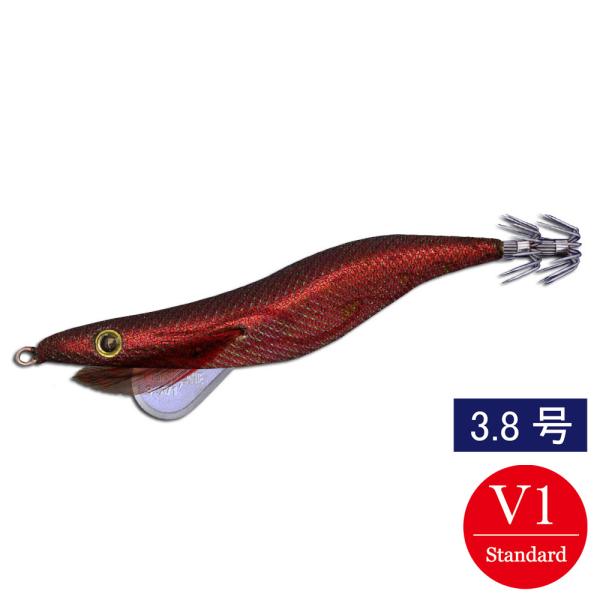 エギシャープ 3.8号V1 レッドブラックベース パープル