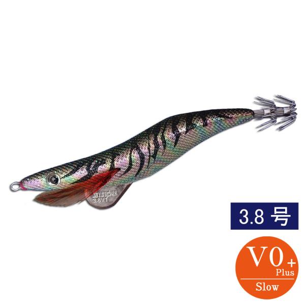 エギシャープ 3.8号V0+ 赤侍ブラウンタイガー