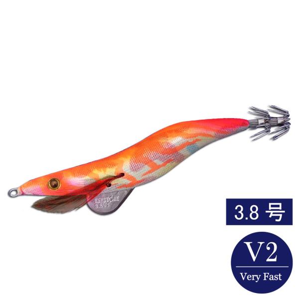 エギシャープ 3.8号V2 ＮＥＷマーブル オレンジ