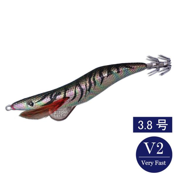 エギシャープ 3.8号V2 赤侍ブラウンタイガー