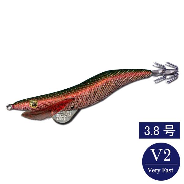 エギシャープ 3.8号V2 ギャラクシーグローグリーン