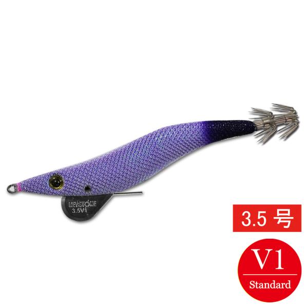 邪道エギ　早福型 邪道編　3.5号V1　パープルグローパープル