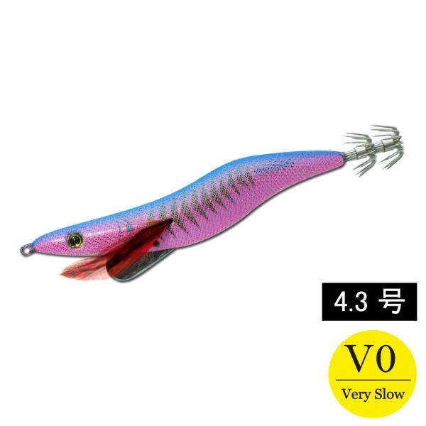 エギシャープα　4.3号V0　22g　ピンクアジベーススカイブルー