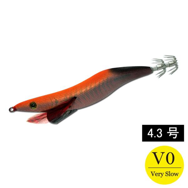 エギシャープα　4.3号V0　22g　BGオジサンオレンジ