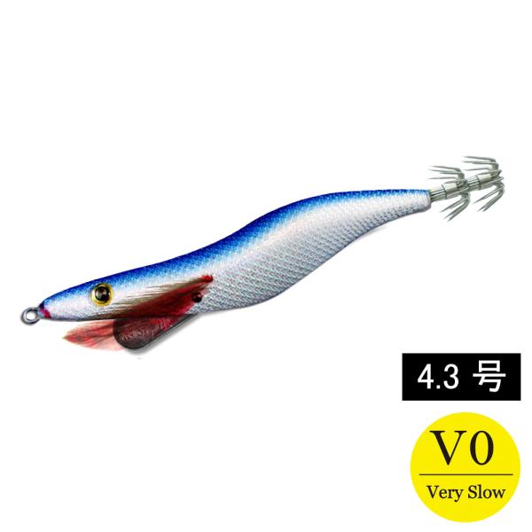 エギシャープα　4.3号V0　22g　リアルベイトブルー
