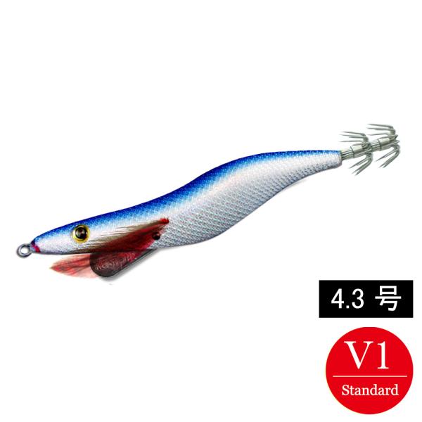 エギシャープα　4.3号V1(24g)　リアルベイトブルー