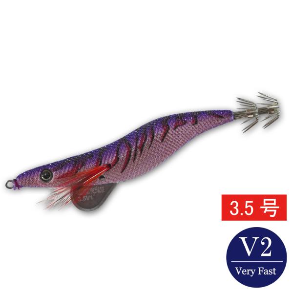 エギシャープ 3.5号V2 赤侍メテオグローパープル