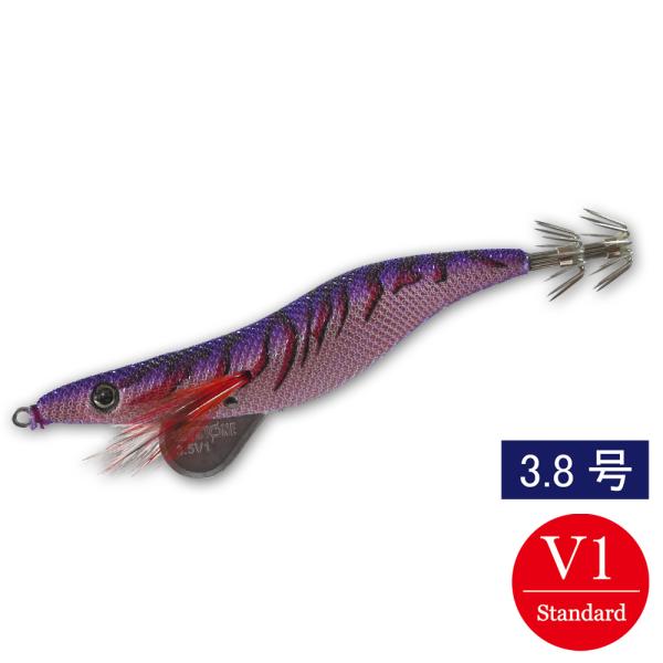 エギシャープ 3.8号V1 赤侍メテオグローパープル