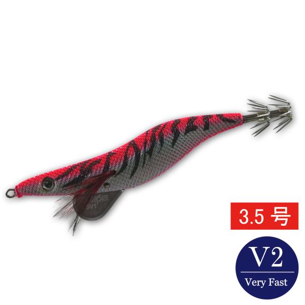 エギシャープ 3.5号V2 赤侍メテオグローレッド