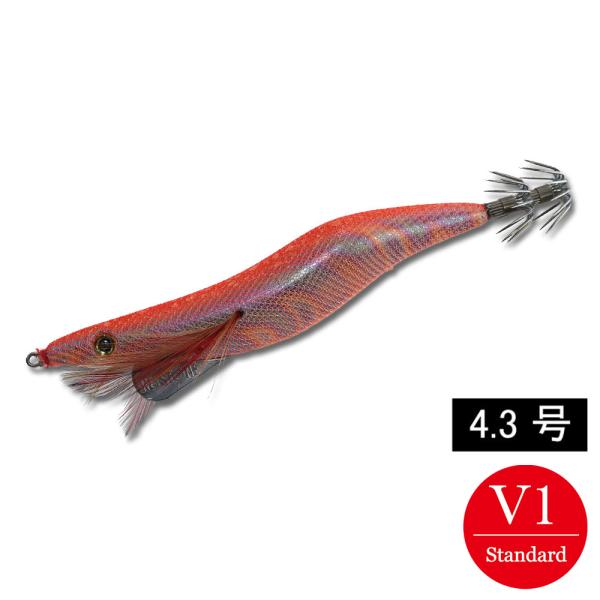エギシャープα　4.3号V1(24g)　はいむるぶしオレンジ