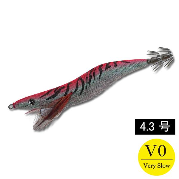 エギシャープα　4.3号V0　22g　赤侍メテオグローレッド