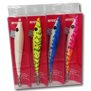 お試しセット エサ巻きエギ キーストン（keystone)早福型4本セット