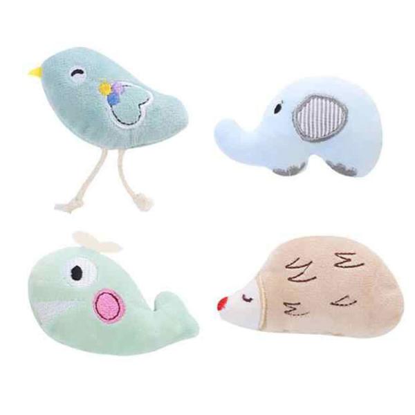 猫 おもちゃ ぬいぐるみ ミニミニアニマルぬいぐるみ４種セット 猫おもちゃ 猫じゃらし 猫グッズ 猫...