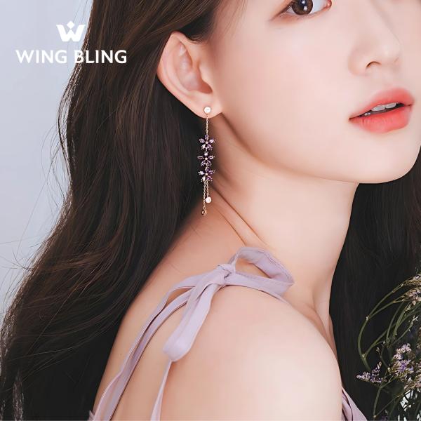 ラベンダーブルーム（三輪） ピアス