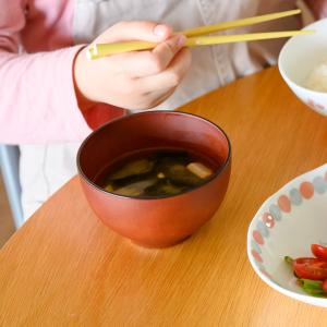 会津塗 子ども用 木目椀 軽量 汁椀 日本製 和...の商品画像