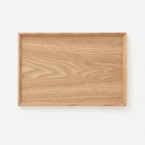 トレイ お盆 木製 28×19cm 天然木 ト...の詳細画像1