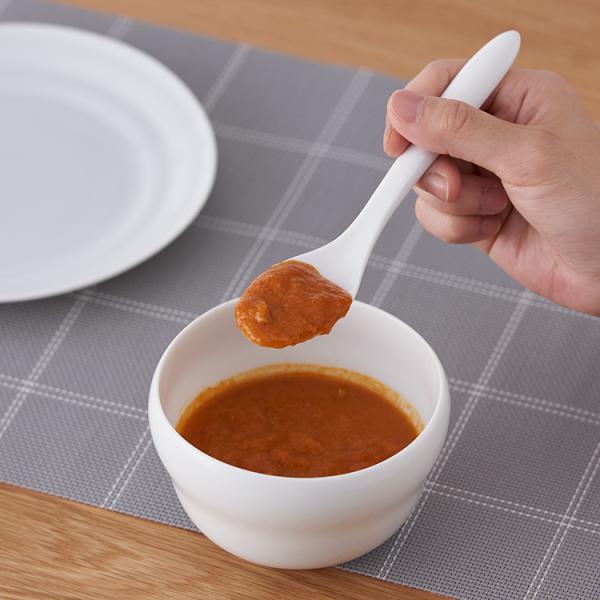 磁器のカレースプーン ホワイト 強化磁器 日本製 食洗機OK 丸み形状で食べやすい シンプルデザイン...