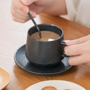 カップ 日本製 陶器 おしゃれ ティーカップ 釉薬 コーヒーマグ マグカップ[[美濃焼] DENK コーヒーカップ ブラック KEYUCA ケユカ]