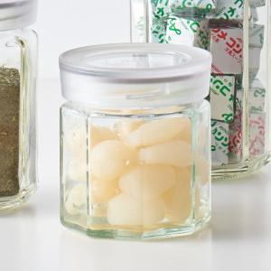ガラスボトル ガラスジャー[odas 八角ガラスボトル 保存容器 185ml KEYUCA ケユカ]