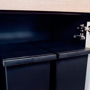 ゴミ箱 27L 両開き 蓋付き ペダル式 分別...の詳細画像4