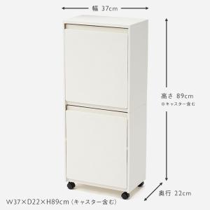 ゴミ箱 40L 収納ボックス 分別ゴミ箱 ワゴ...の詳細画像1