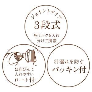 抗菌離乳食&ミルクケース 連結式 粉ミ...の詳細画像4