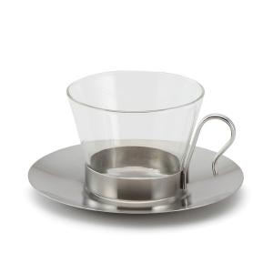 Pina ステンレスソーサー カップソーサー シンプルデザイン 傷がつきにくい 光沢仕上げ ｜ KEYUCA Pina ステンレスソーサー ケユカ