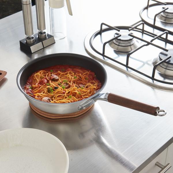 キッチン用品 調理用品 キッチングッズ 直火用 フッ素樹脂加工 アルミニウム｜ 極厚アルミシルクフラ...