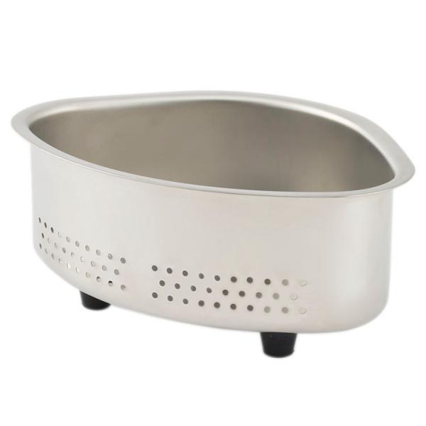 三角コーナー 生ゴミ入れ ゴミ箱 ステンレス シンク回り キッチン[つなぎ目のないステンレス三角コー...