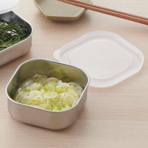 フタ付きステンレス容器 350ml 日本製 保存容器 密閉 小分け収納 耐久性抜群 キッチン用品 ｜ KEYUCA フタ付きステンレス容器 350ml ケユカ