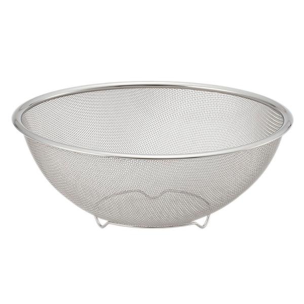 ざる ザル キッチン用品 調理器具 シンプル｜ ステンレスメッシュストレーナー 22cm  KEYU...