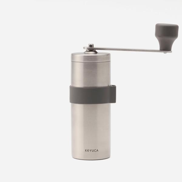 手挽き 手動 粗さ調整 錆びにくい コーヒー豆 コンパクト おしゃれ｜ ステンレス コーヒーミル 約...