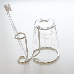 歯ブラシスタンド コップホルダー 一体型 洗面...の詳細画像1