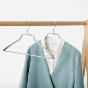 ハンガー 洗濯用 外干し 滑りにくい スチール 塩化ビニル ｜ KEYUCA 滑らないハンガー バータイプ ジャケット用レディース グレー（グッドプライス） ケユカ